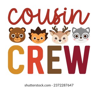  cousin CREW Svg,Thanksgiving Tote Bag,Happy Thanksgiving,Happy Turkey Day, Eat Drink and Be Thankfulsvg,Matching Family svg,Thanksgiving family reunion 
 svg