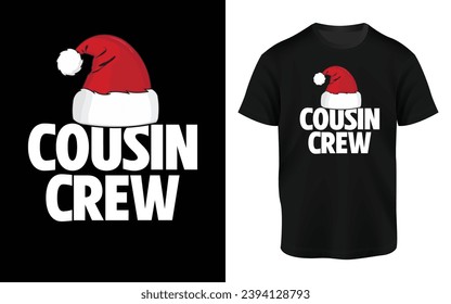 Cousin Crew Trendy Christmas T-shirt Design 2023