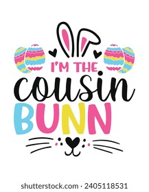Cousin easter bunny easter egg love, happy easter cute bunny eggs 
