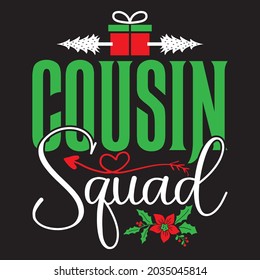 Cousin Squad - Christmas T-shirt Design, Vector Files