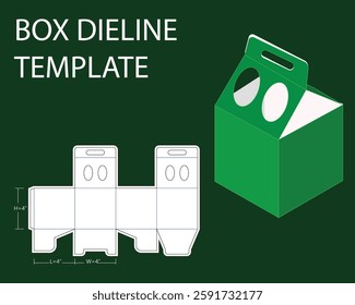 Cousmetic 4 square snap lock Dieline Template. Design Editable Vectoe File
