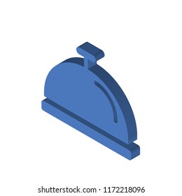 Cove Food Tray Isometric Left Top View 3D Icon