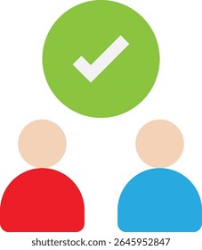 Ilustração plana do vetor do tratado do acordo do pacto
