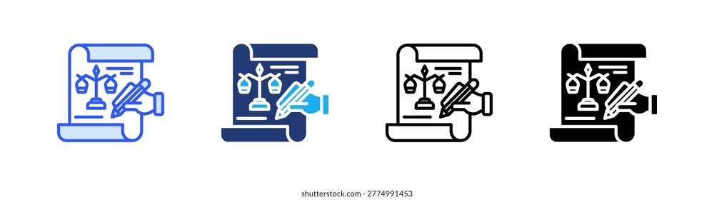 Covenant Multiple Style Icon Set Vector