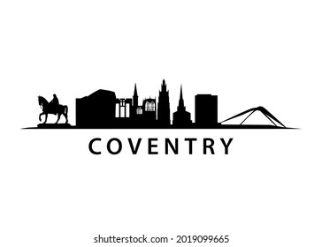 Coventry City in England, British Landscape, Skyline Form West Midlands