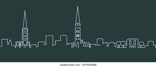Coventry Single Line Skyline Profile