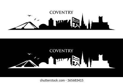 Coventry skyline - vector illustration
