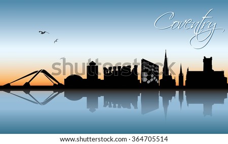 Coventry skyline - vector illustration