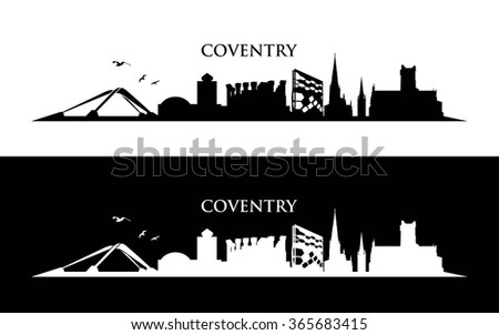 Coventry skyline - vector illustration

