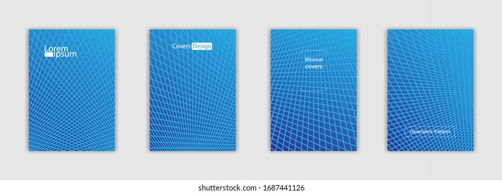 Cover A4 design. Minimal covers design. Future geometric patterns. Colorful halftone gradients. Bright abstract pattern background, brochure cover design