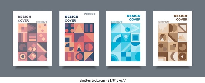 Cover abstract design minimal shape and poster colorful gradient background