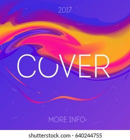 Cover abstract design. Template for your fashion newsletter, poster for print or web, media, promotional material