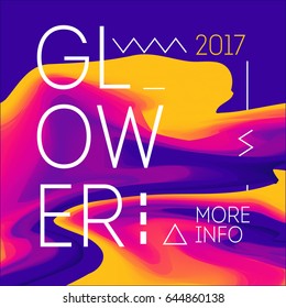 Cover abstract design. Template for your fashion newsletter, poster for print or web, media, promotional material