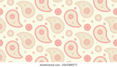 Cover abstract and indian pastel. Doodle tradition to flourish endless. Intricate flat design as vector flower. Decorative arabic and textured boteh.