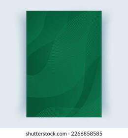 Abdeckung mit abstrakten Linien. Cover Layouts A4 Format, vertikale Ausrichtung. Abstrakter Hintergrund, Vektorgrafik Eps10