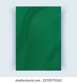 Abdeckung mit abstrakten Linien. Cover Layouts A4 Format, vertikale Ausrichtung. Abstrakter Hintergrund, Vektorgrafik Eps10
