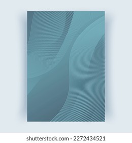 Cover with abstract lines. Cover layouts A4 format, vertical orientation. Abstract background, vector Eps10