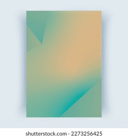 Cover with abstract lines. Cover layouts A4 format, vertical orientation. Abstract background, vector Eps10
