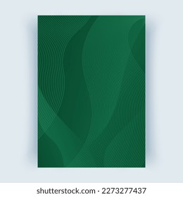 Abdeckung mit abstrakten Linien. Cover Layouts A4 Format, vertikale Ausrichtung. Abstrakter Hintergrund, Vektorgrafik Eps10