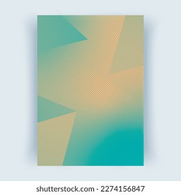 Cover with abstract lines. Cover layouts A4 format, vertical orientation. Abstract background, vector Eps10