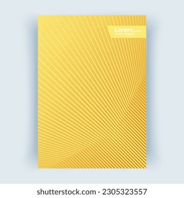 Abdeckung mit abstrakten Linien. Cover Layouts A4 Format, vertikale Ausrichtung. Abstrakter Hintergrund, Vektorgrafik Eps10