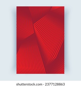 Cubrir con líneas abstractas. Diseño de portada en formato A4, orientación vertical. Fondo abstracto, vector Eps10