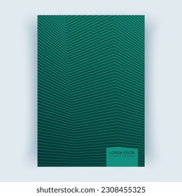 Cover with abstract lines. Cover layouts, vertical orientation.