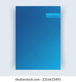 Abdeckung mit abstrakten Linien. Cover-Layouts, vertikale Ausrichtung.
