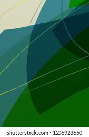 Cover with an abstract pattern of chaotically arranged lines on a colored background in retro style. Vector illustration
