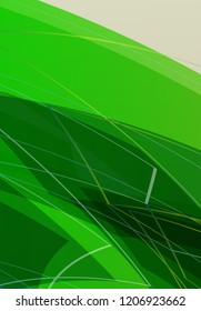 Cover with an abstract pattern of chaotically arranged lines on a colored background in retro style. Vector illustration