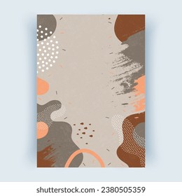 Cubrir con formas abstractas. Diseño de portada, orientación vertical.
