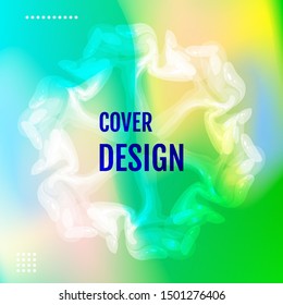 Cover and annual report design. Creative colored background. Backdrop for design