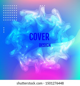 Cover and annual report design. Creative colored background. Backdrop for design