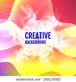 Cover and annual report design. Creative colored background. Backdrop for design
