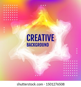 Cover and annual report design. Creative colored background. Backdrop for design