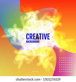 Cover and annual report design. Creative colored background. Backdrop for design