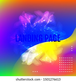 Cover and annual report design. Creative colored background. Backdrop for design