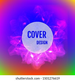 Cover and annual report design. Creative colored background. Backdrop for design