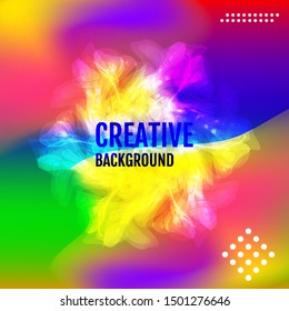 Cover and annual report design. Creative colored background. Backdrop for design