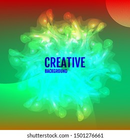 Cover and annual report design. Creative colored background. Backdrop for design