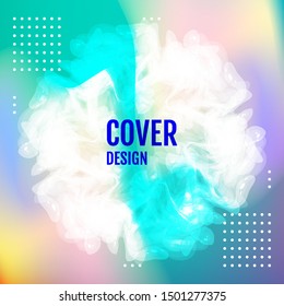 Cover and annual report design. Creative colored background. Backdrop for holidays