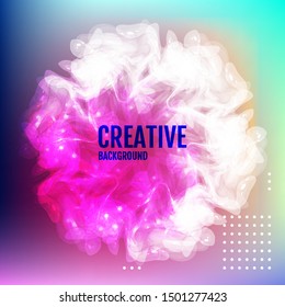 Cover and annual report design. Creative colored background. Backdrop for holidays