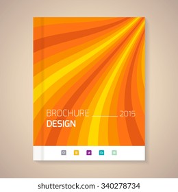 Cover Annual Report numbers 2015,  vector illustration
