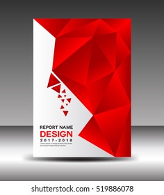 Vorlage des Jahresberichts, Flyer für Geschäftsbroschüren, rotes Cover-Design, Buchabdeckung, Hintergrund