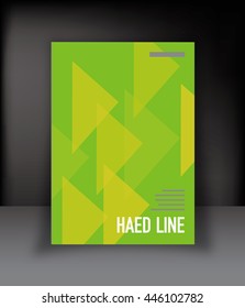 Cover Annual report, vector illustration