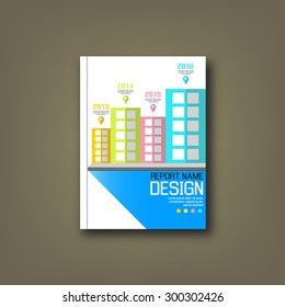 Cover Annual reports building background