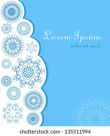 Cover with arabesques