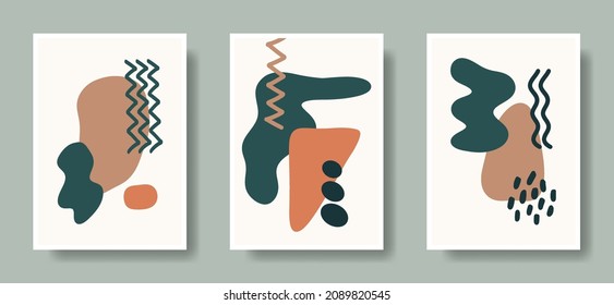 Cover Art Design with Boho Abstract Shape