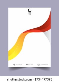 cover background brochure design, modern flat design A4 size
