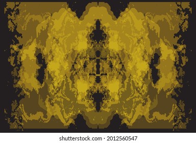 cover background design of the aura of the power of the devil's body painting, cool, dynamic, unique modernist